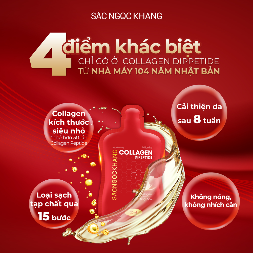 Nước Uống Collagen Dipeptide Sắc Ngọc Khang có gì mới?