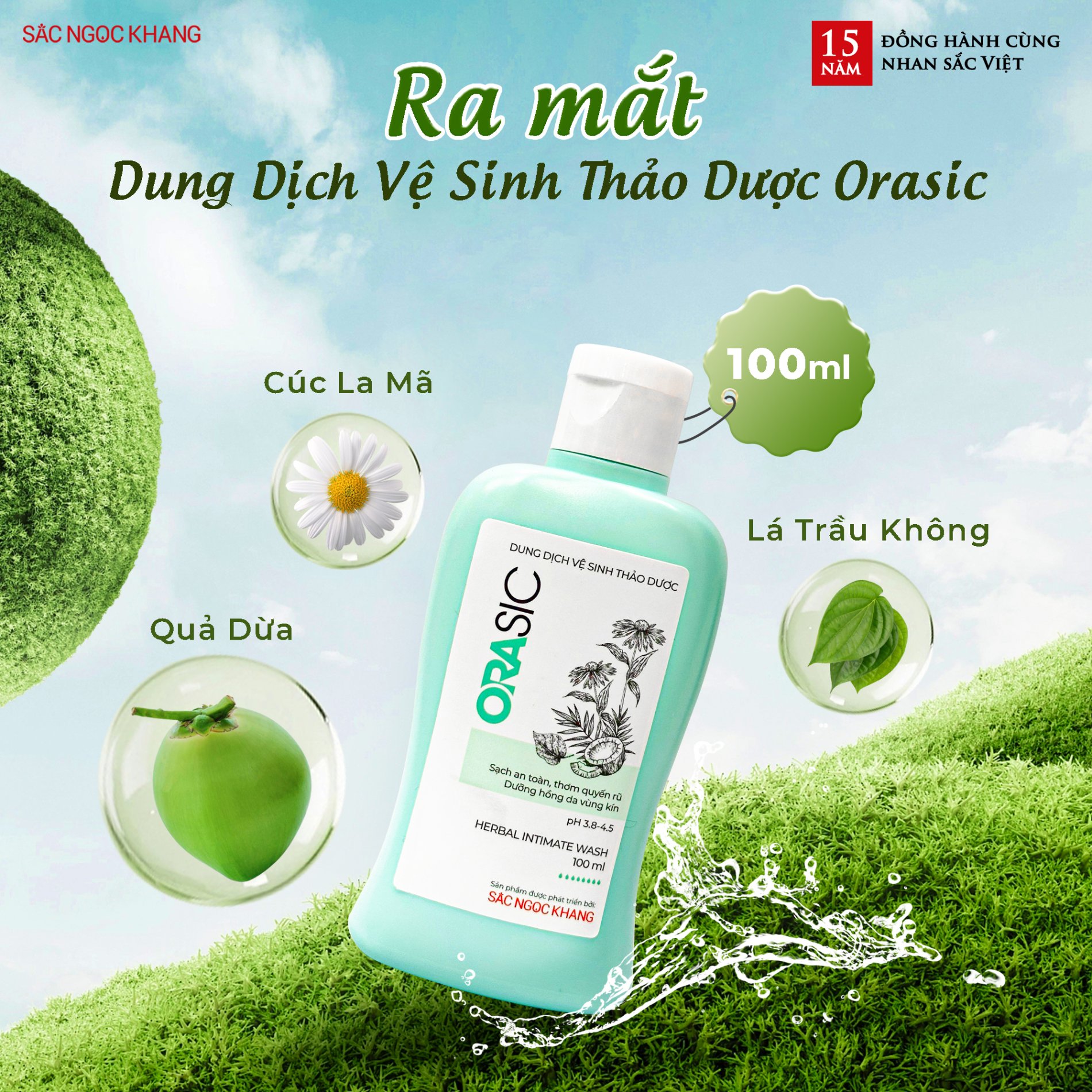 CHÍNH THỨC RA MẮT DUNG DỊCH VỆ SINH THẢO DƯỢC ORASIC 100ML