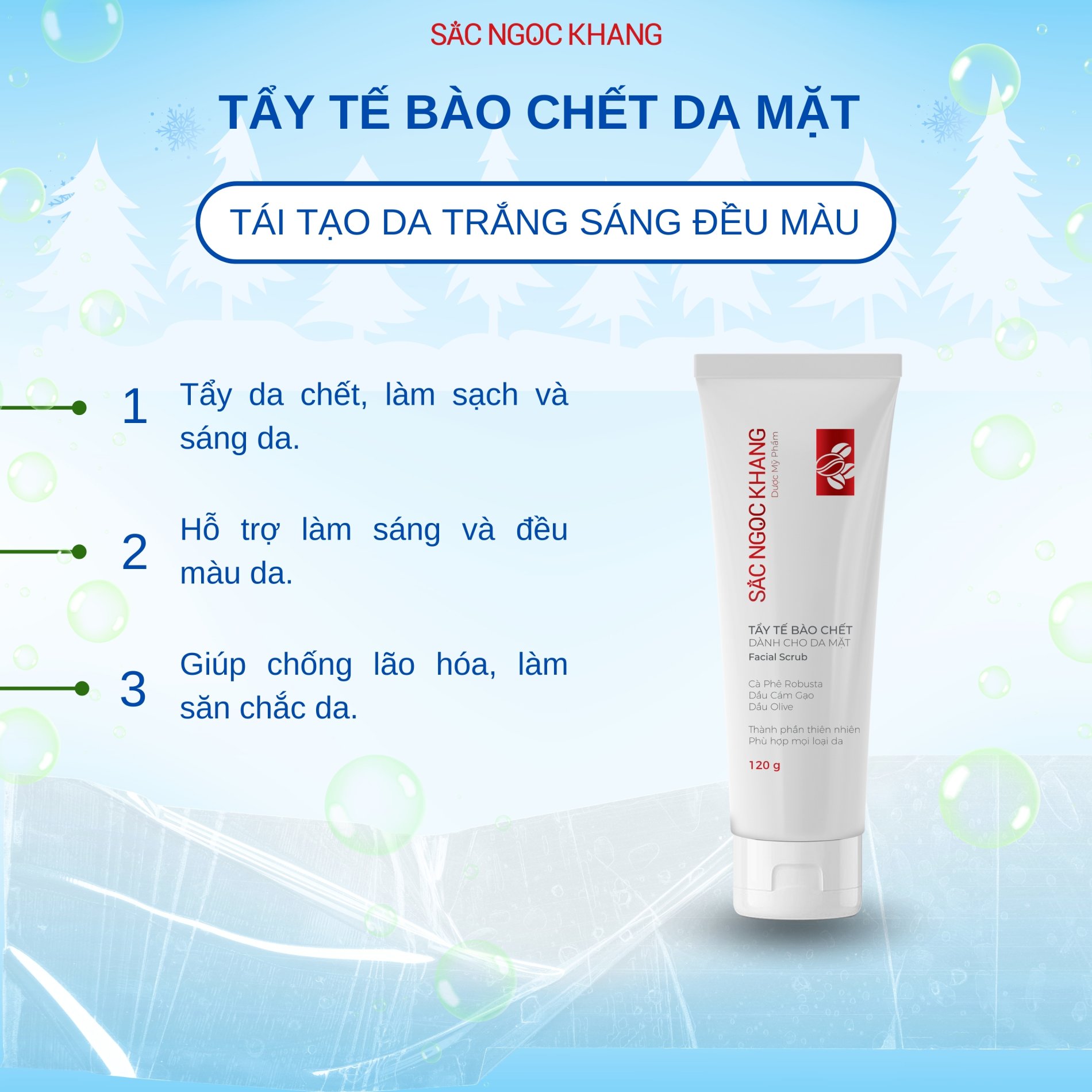 Tẩy Tế Bào Chết Dành Cho Da Mặt [Tuýp 120g]