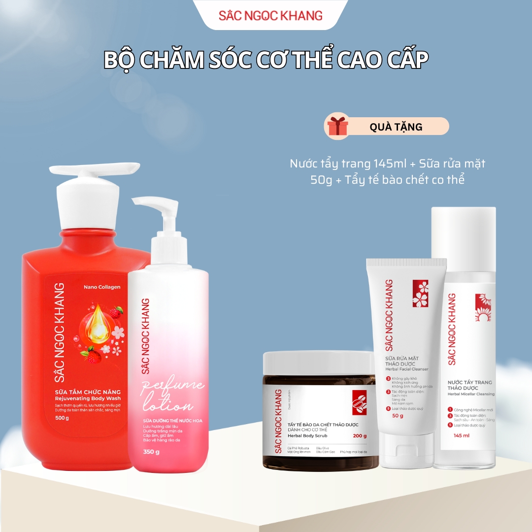 BỘ CHĂM SÓC CƠ THỂ CAO CẤP Kèm quà