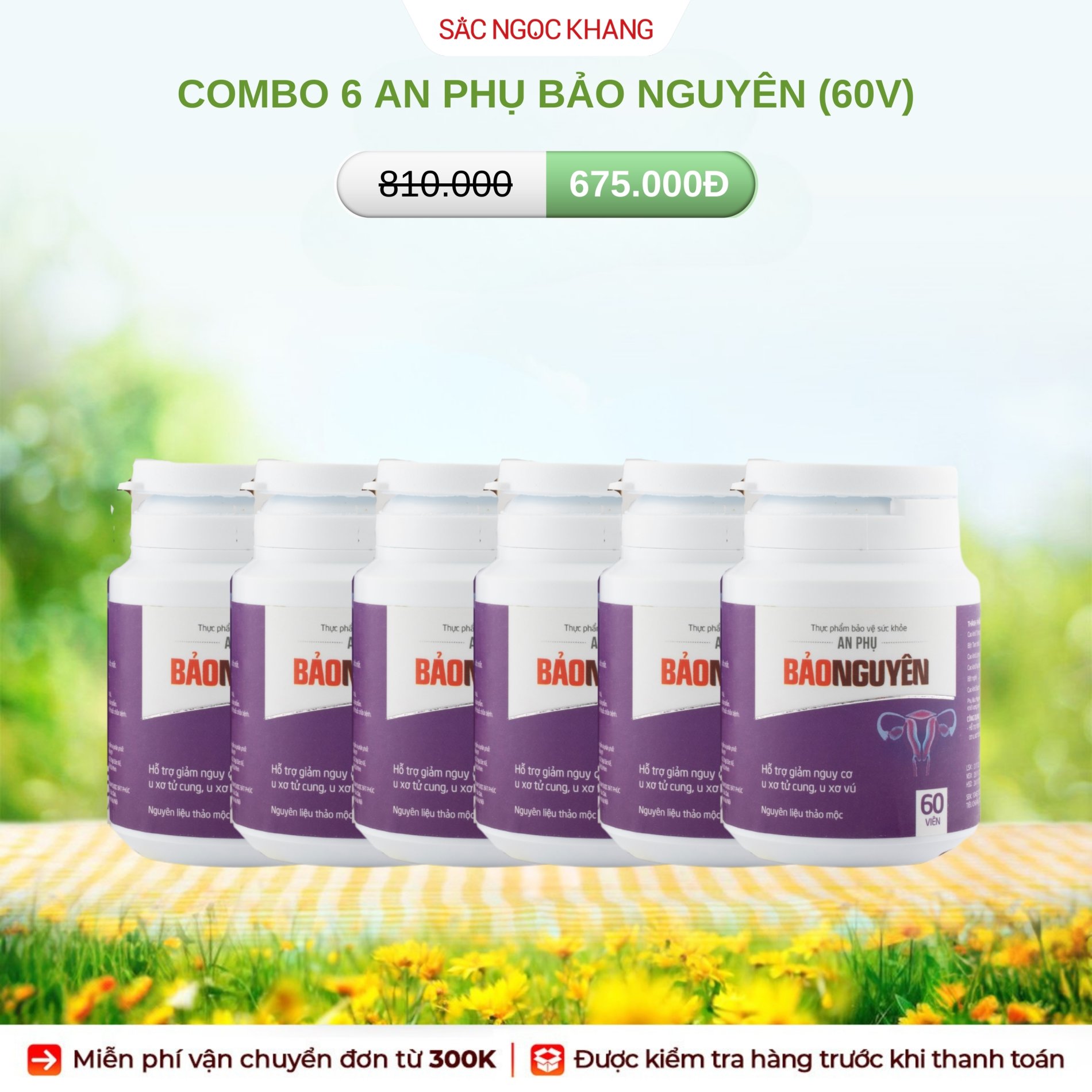 COMBO 6 An Phụ Bảo Nguyên [Hộp 60 viên]