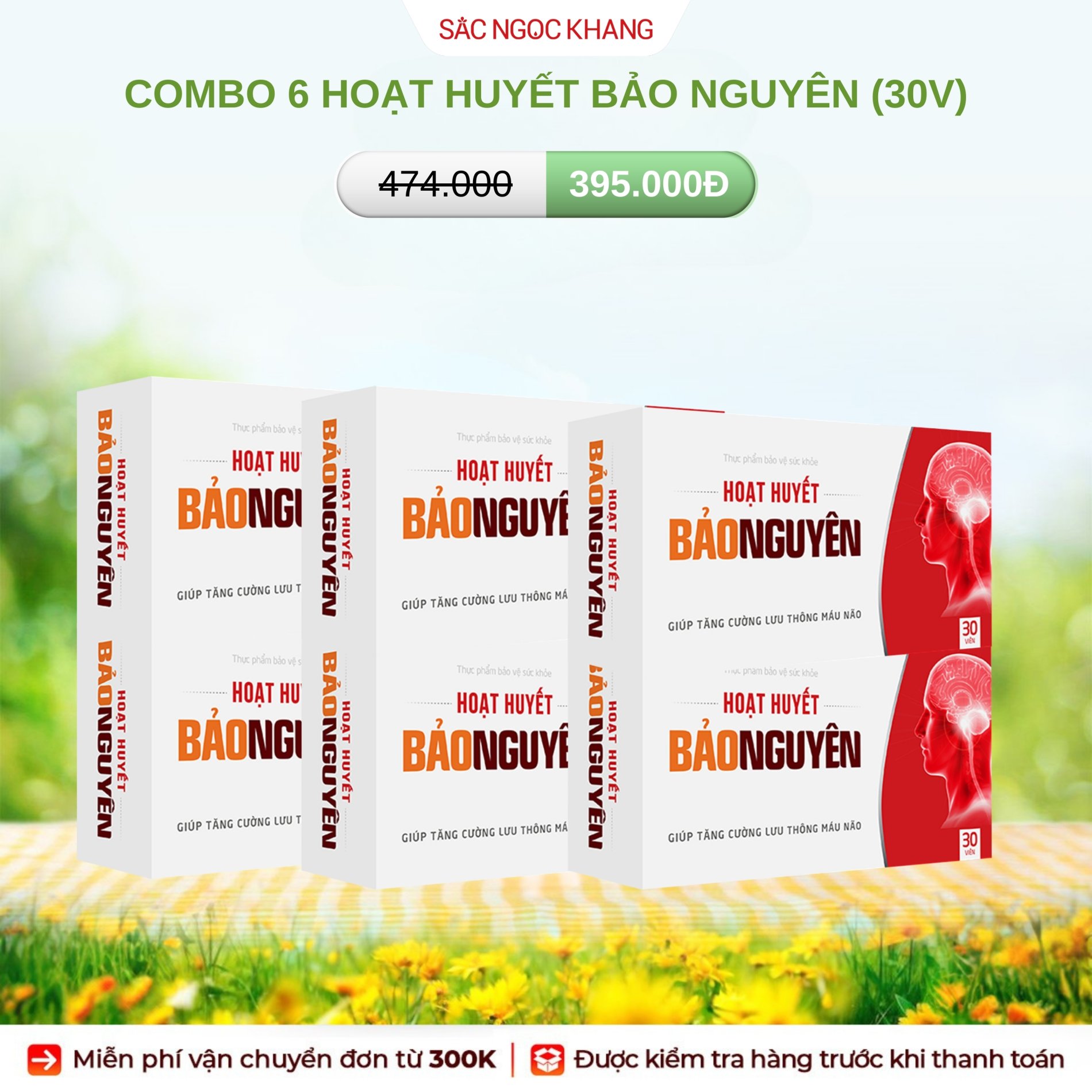 COMBO 6 Hoạt Huyết Bảo Nguyên [Hộp 30 Viên]