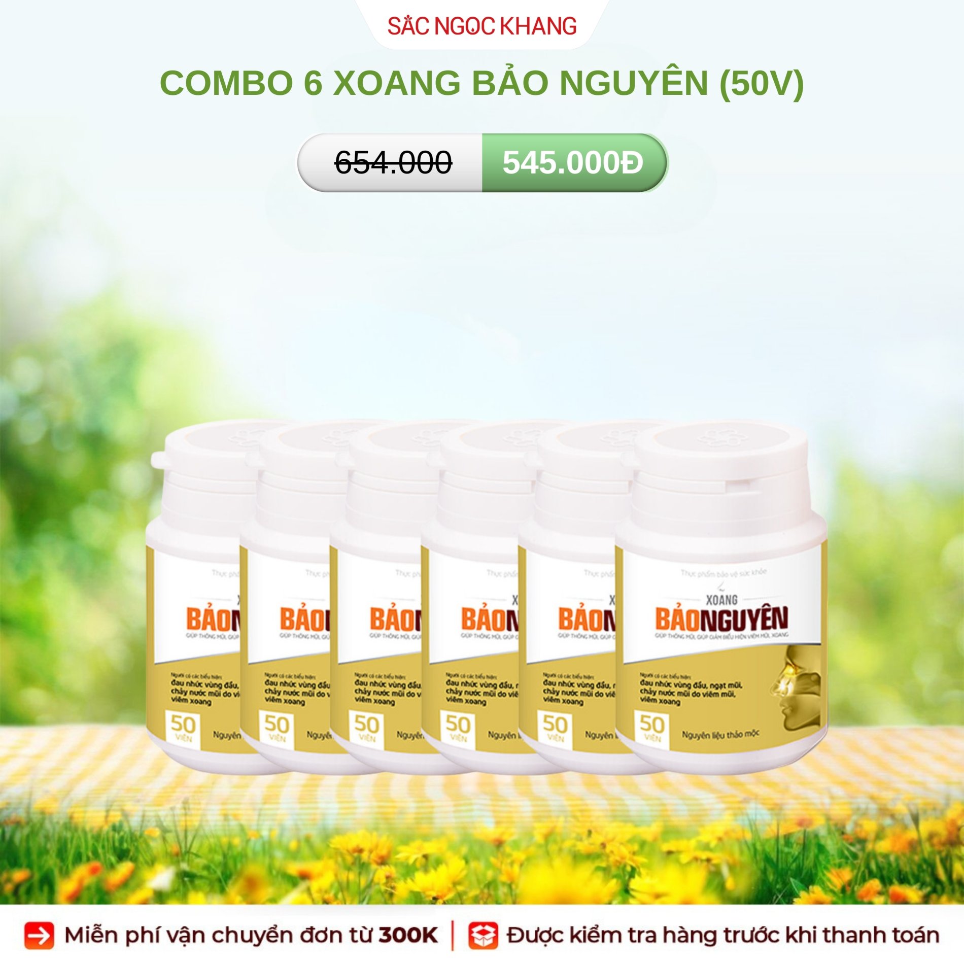 COMBO 6 Xoang Bảo Nguyên [Hộp 50 Viên]