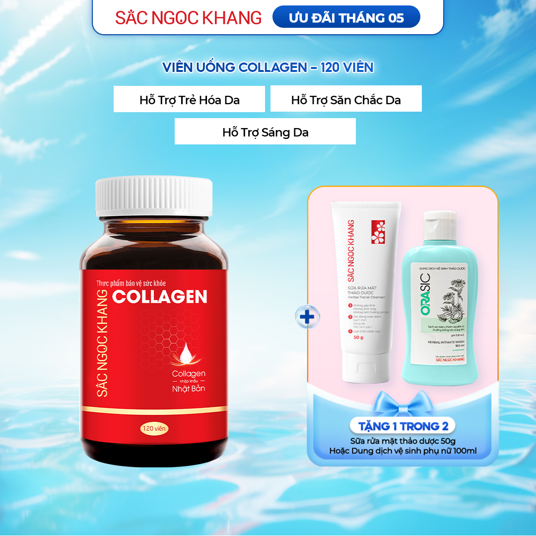 Viên Uống Collagen Dipeptide [120 Viên] TẶNG 1 trong 2 quà