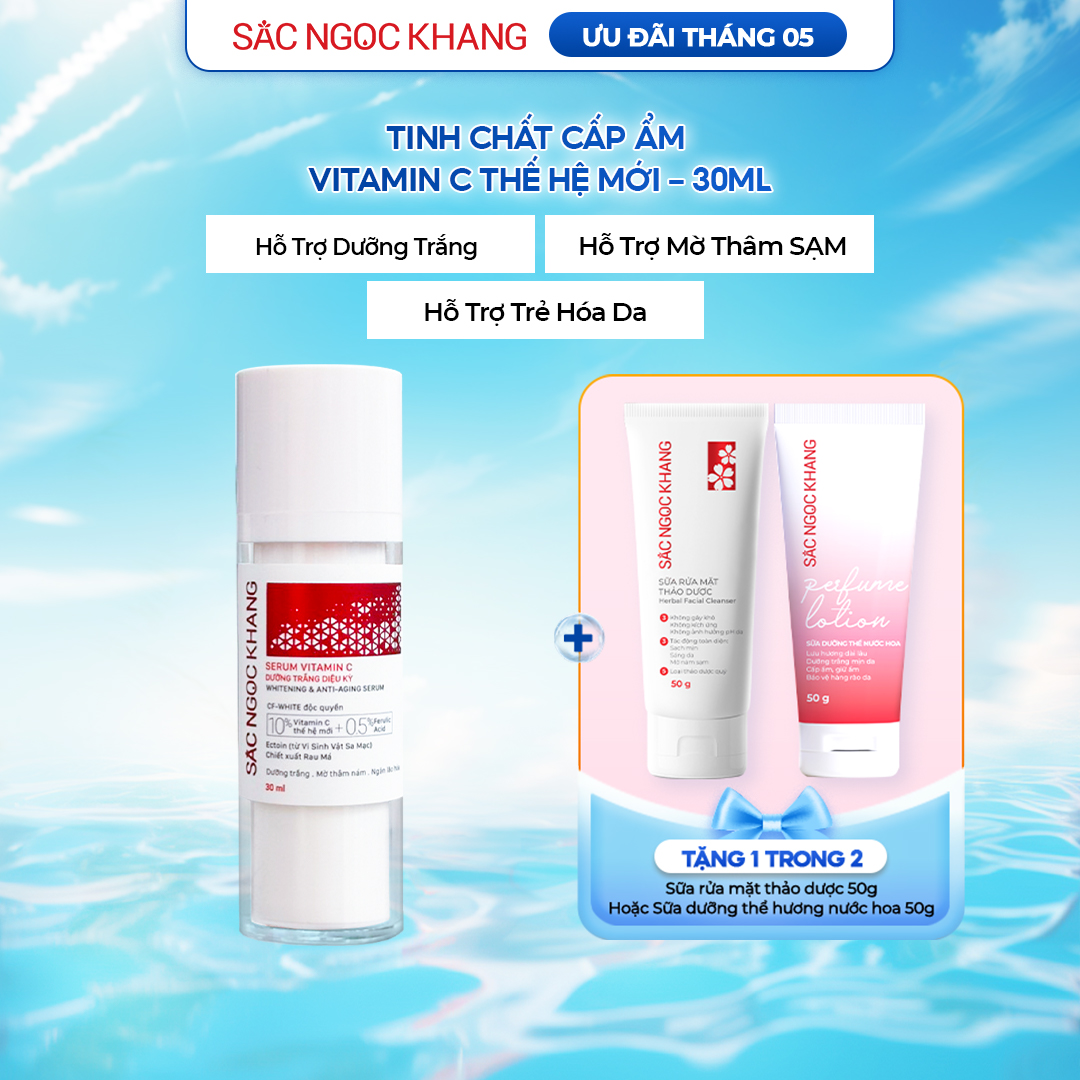 Serum Vitamin C Dưỡng Trắng Diệu Kỳ [30ml] TẶNG 1 trong 2 quà