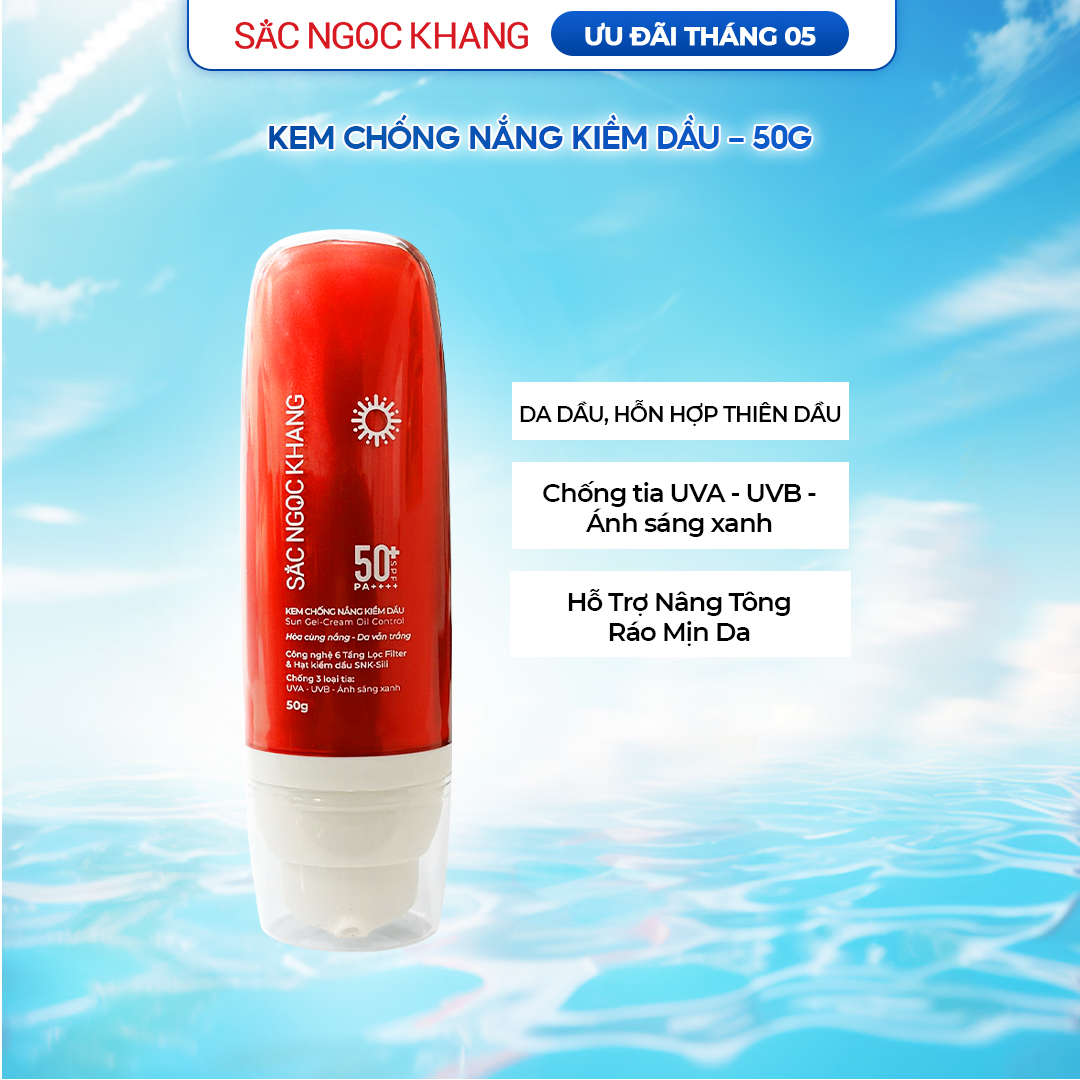 Kem Chống Nắng Kiềm Dầu [50g] SẮC NGỌC KHANG