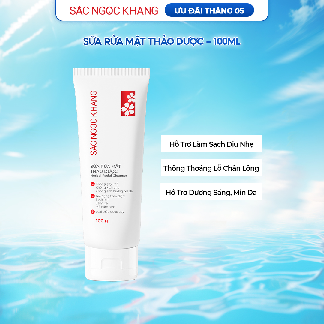 Sữa rửa mặt Thảo Dược Sắc Ngọc Khang [100g]