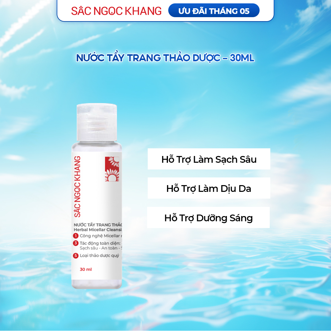 Nước Tẩy Trang thảo dược Sắc Ngọc Khang [Chai 30ml]