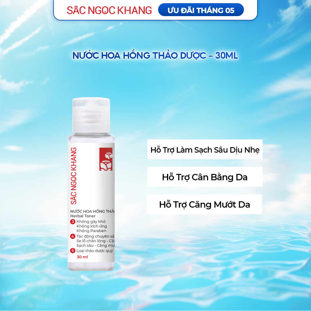Nước Hoa Hồng Thảo Dược Sắc Ngọc Khang [Chai 30ml]