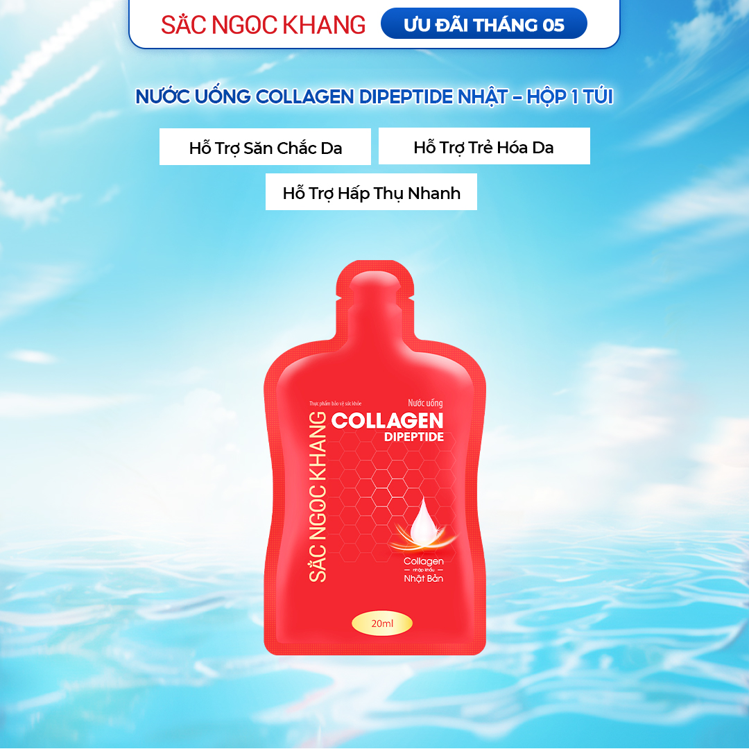 Nước Uống Collagen Dipeptide Sắc Ngọc Khang [Túi 20ml]