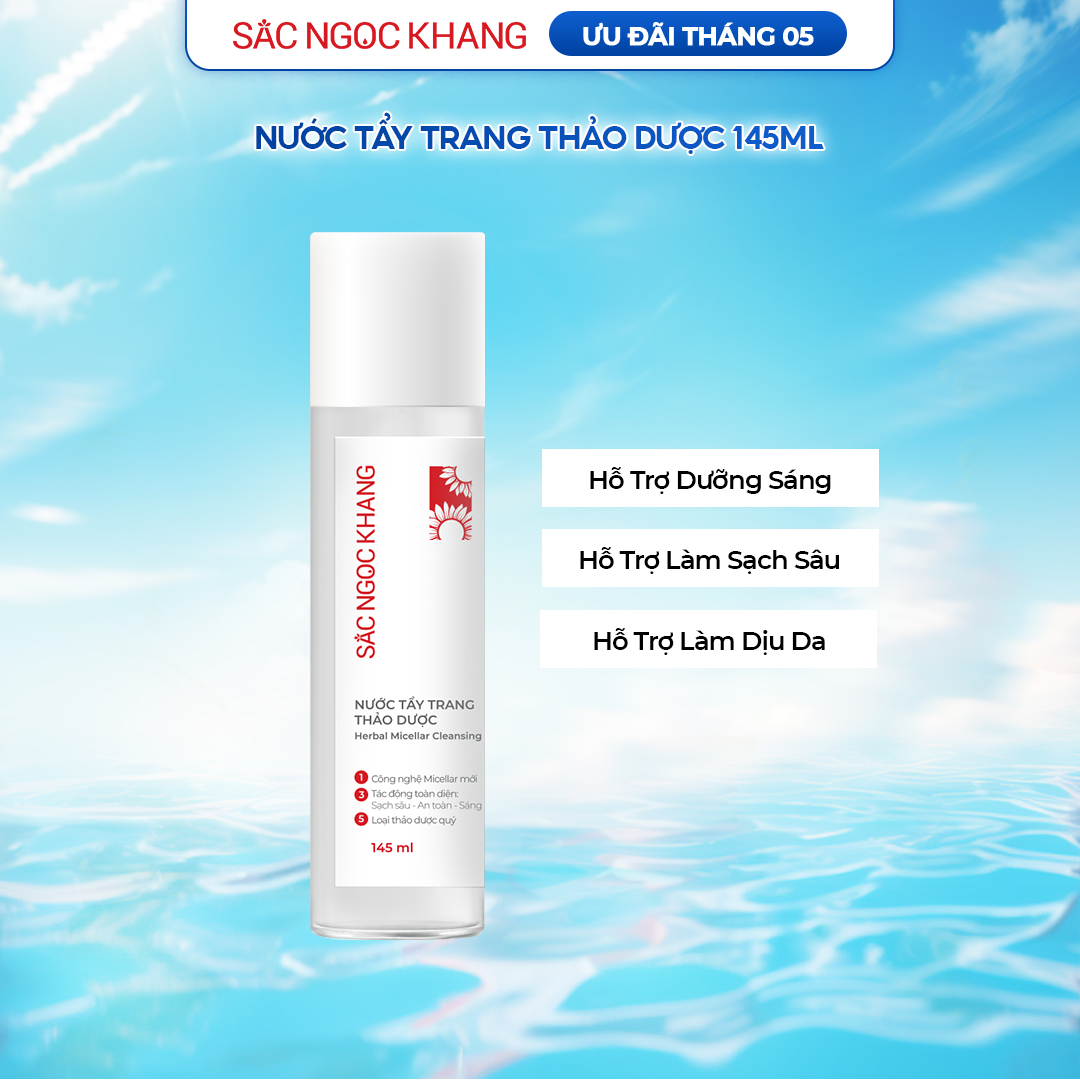 Nước Tẩy Trang Thảo Dược Sắc Ngọc Khang [Chai 145ml]