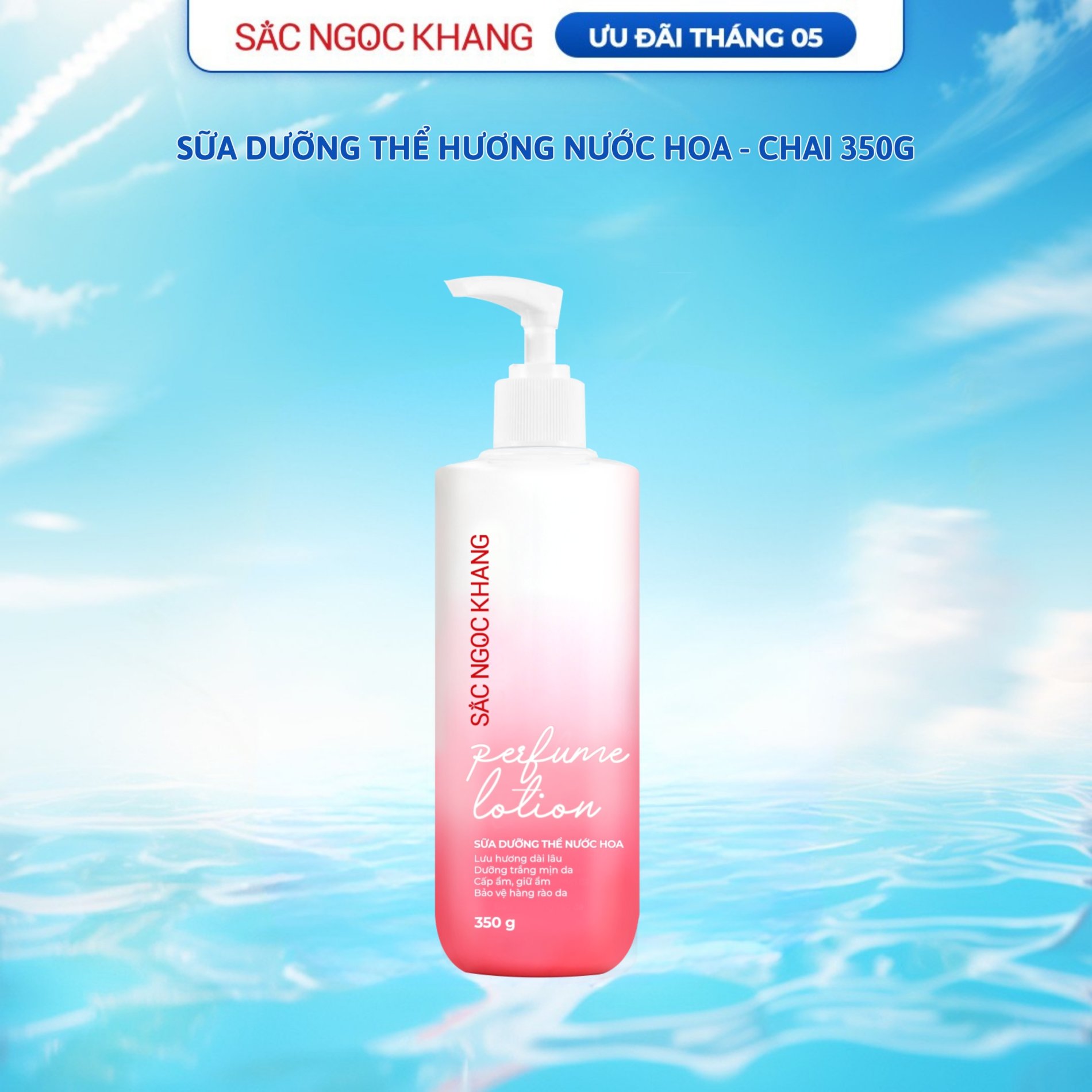 Sữa dưỡng thể hương nước hoa [Chai 350g] 