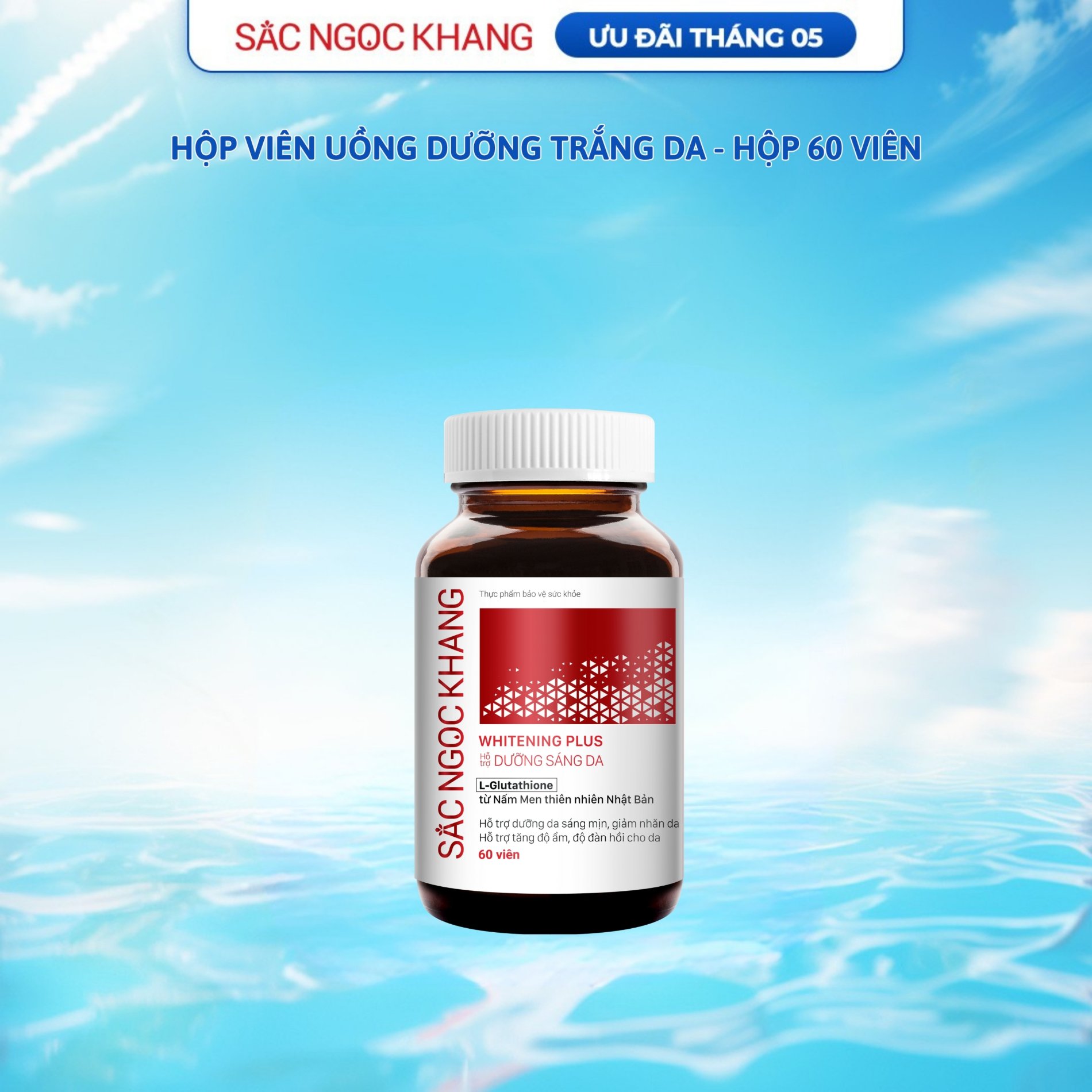 Viên uống Dưỡng trắng SẮC NGỌC KHANG [Hộp 60 viên]