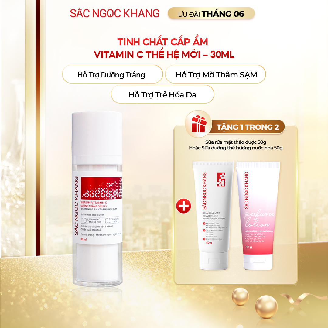 Serum Vitamin C Dưỡng Trắng Diệu Kỳ [30ml] TẶNG 1 trong 2 quà