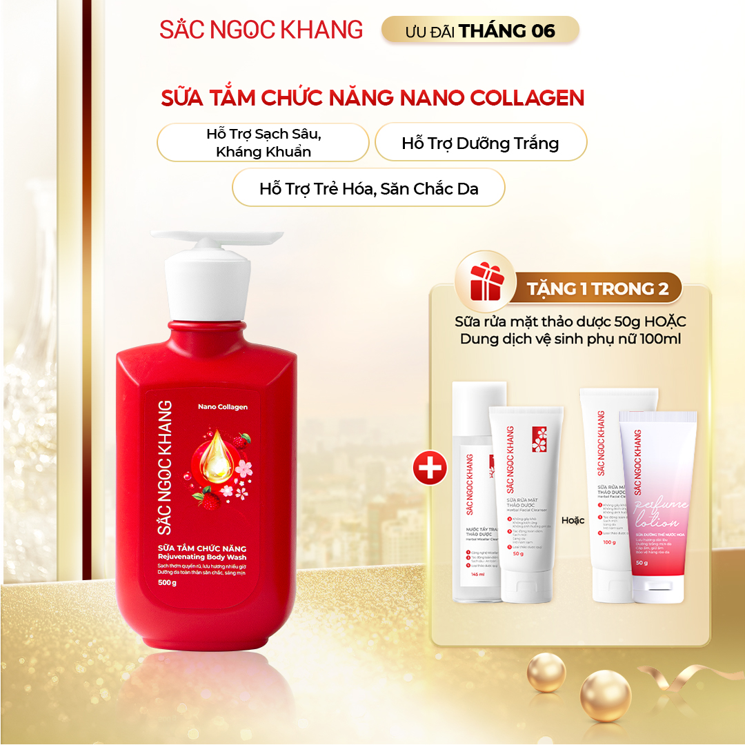 Sữa tắm Nano Collagen [500g] TẶNG 1 trong 2 quà
