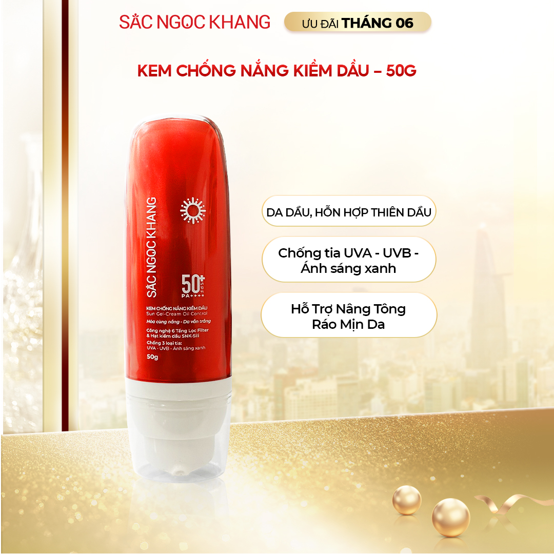 Kem Chống Nắng Kiềm Dầu [50g] SẮC NGỌC KHANG