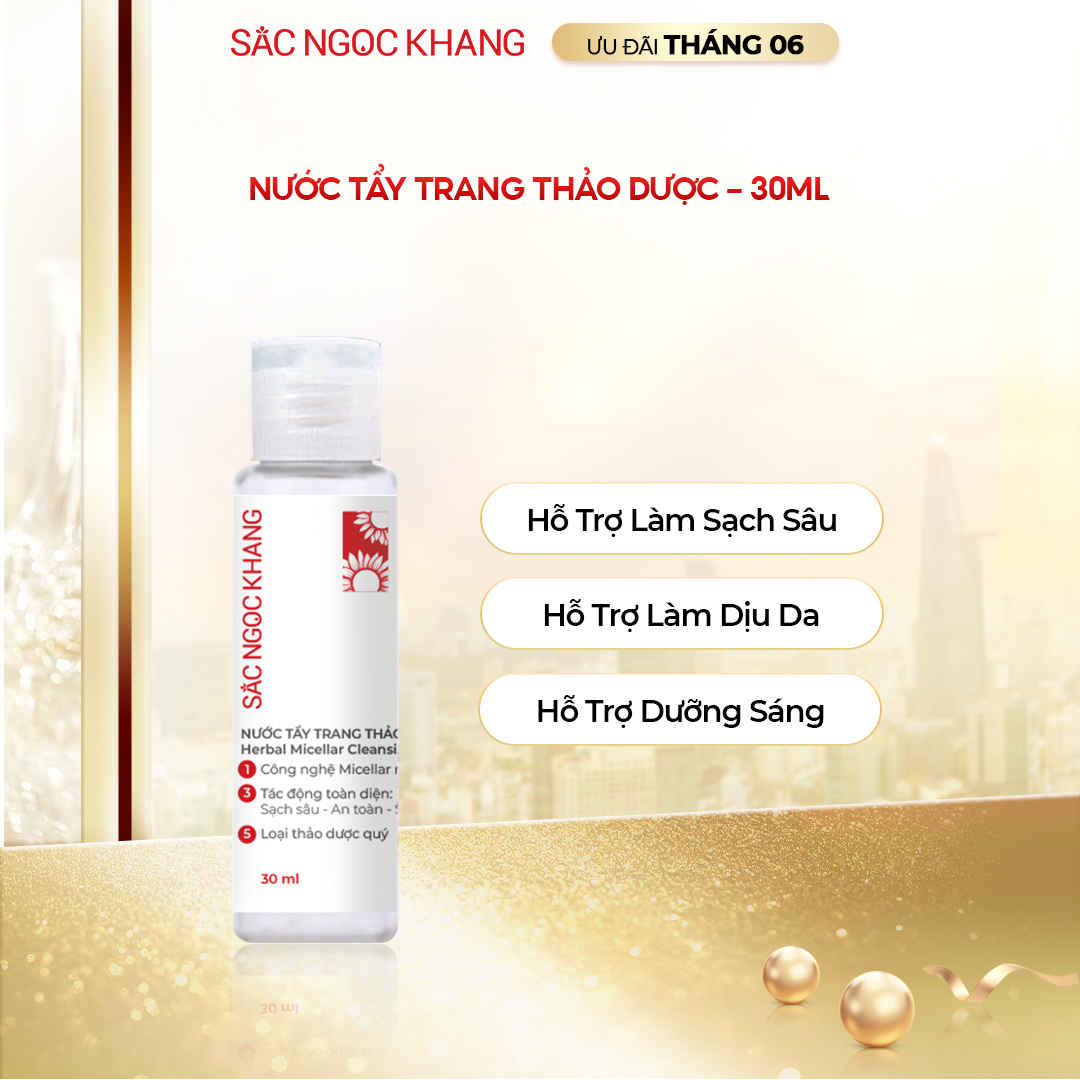Nước Tẩy Trang thảo dược Sắc Ngọc Khang [Chai 30ml]