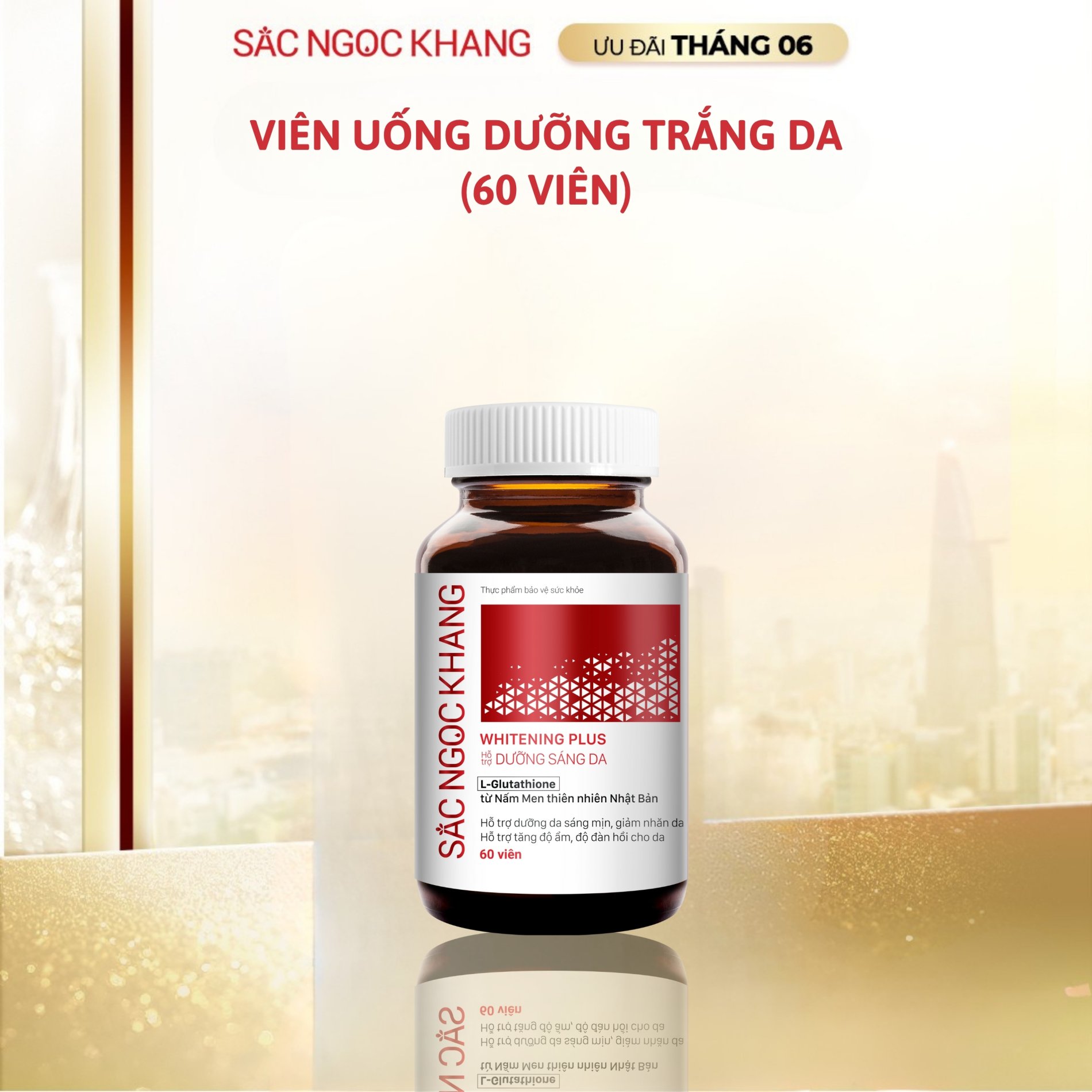 Viên uống Dưỡng trắng SẮC NGỌC KHANG [Hộp 60 viên]