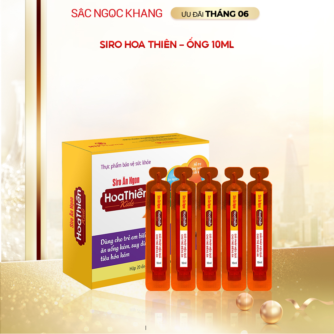 Siro Ăn Ngon Hoa Thiên [Hộp 20 Ống]