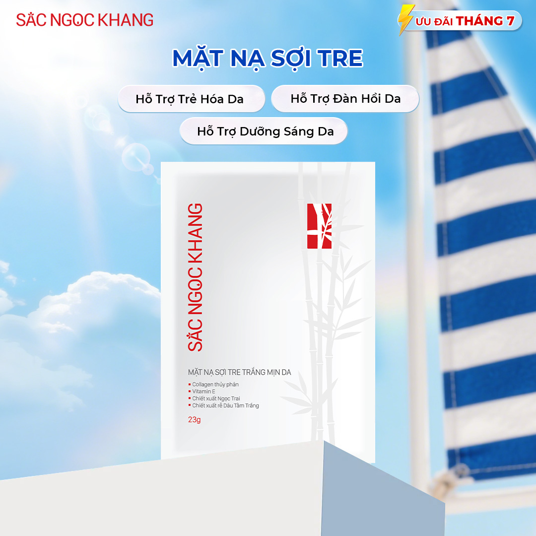 Mặt Nạ Sợi Tre Trắng Mịn Da SẮC NGỌC KHANG