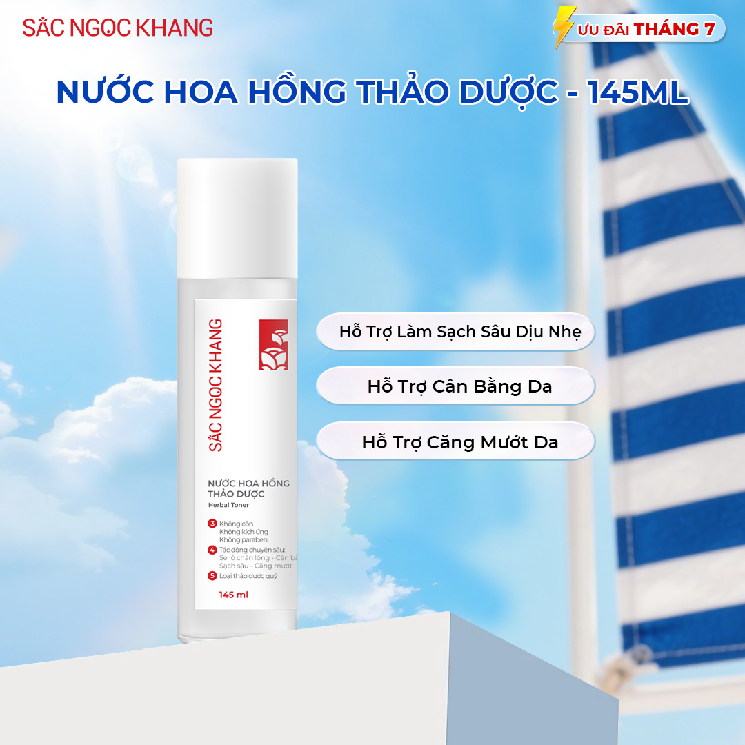 Nước Hoa Hồng Thảo Dược Sắc Ngọc Khang [Chai 145ml]
