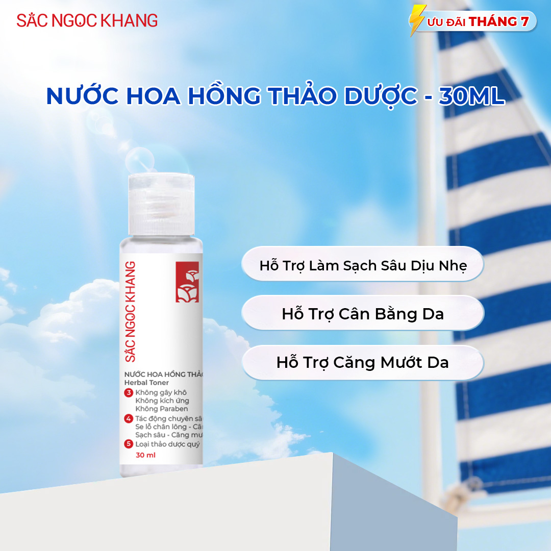Nước Hoa Hồng Thảo Dược Sắc Ngọc Khang [Chai 30ml]