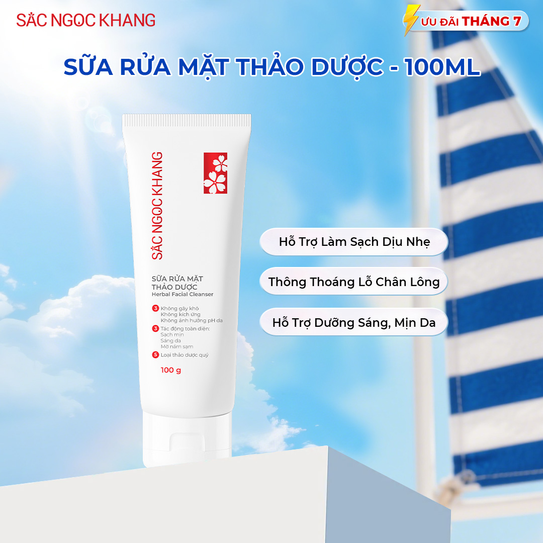 Sữa rửa mặt Thảo Dược Sắc Ngọc Khang [100g]
