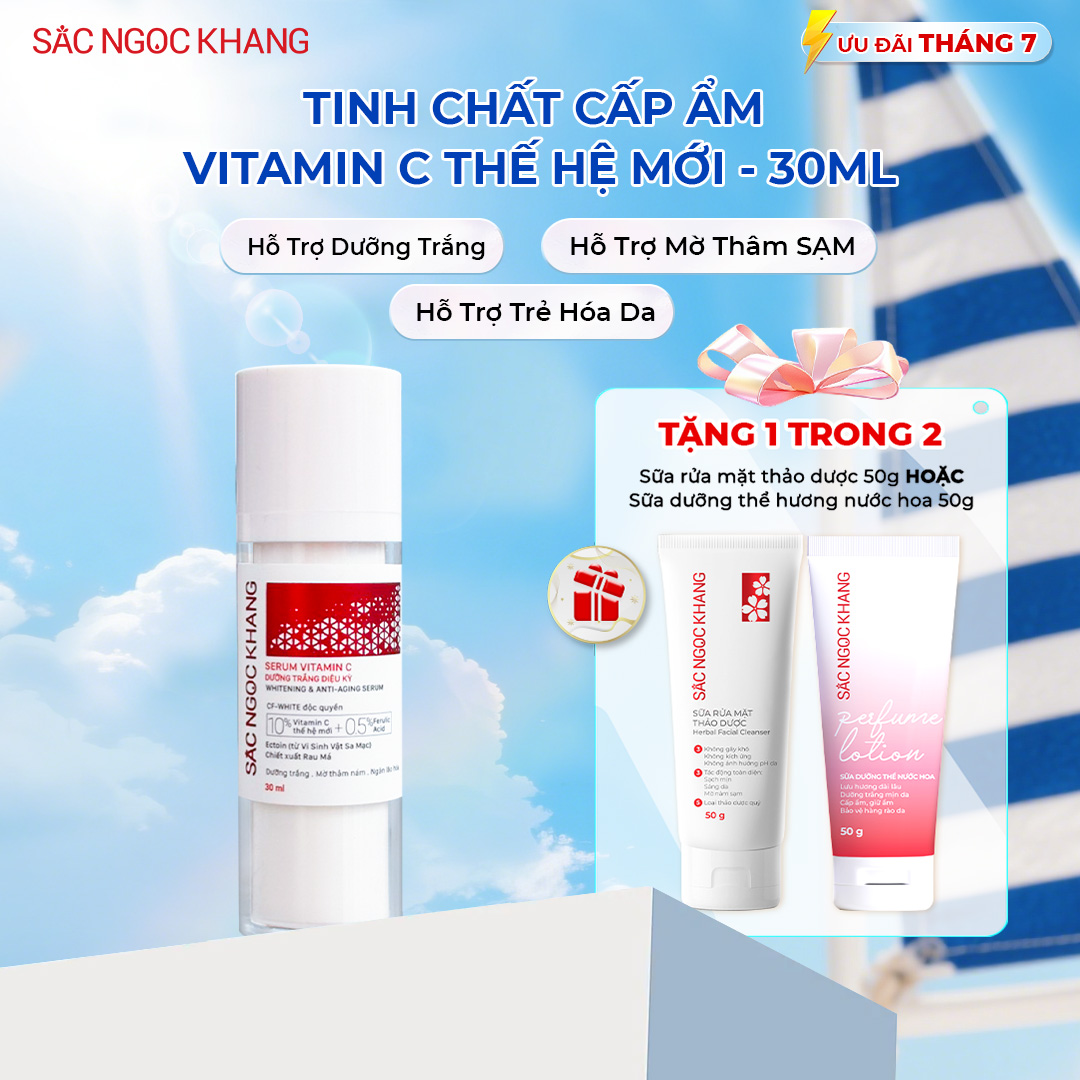 Serum Vitamin C Dưỡng Trắng Diệu Kỳ [30ml] TẶNG 1 trong 2 quà