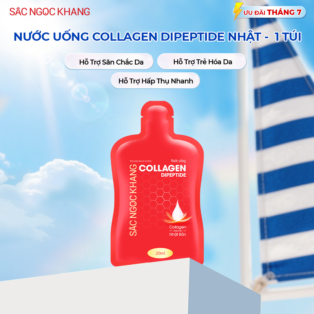 Nước Uống Collagen Dipeptide Sắc Ngọc Khang [Túi 20ml]