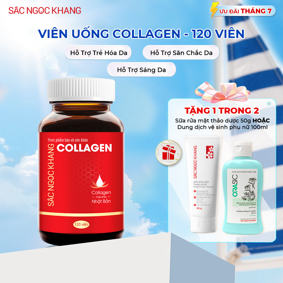 Viên Uống Collagen Dipeptide Sắc Ngọc Khang [Hộp 120 Viên]