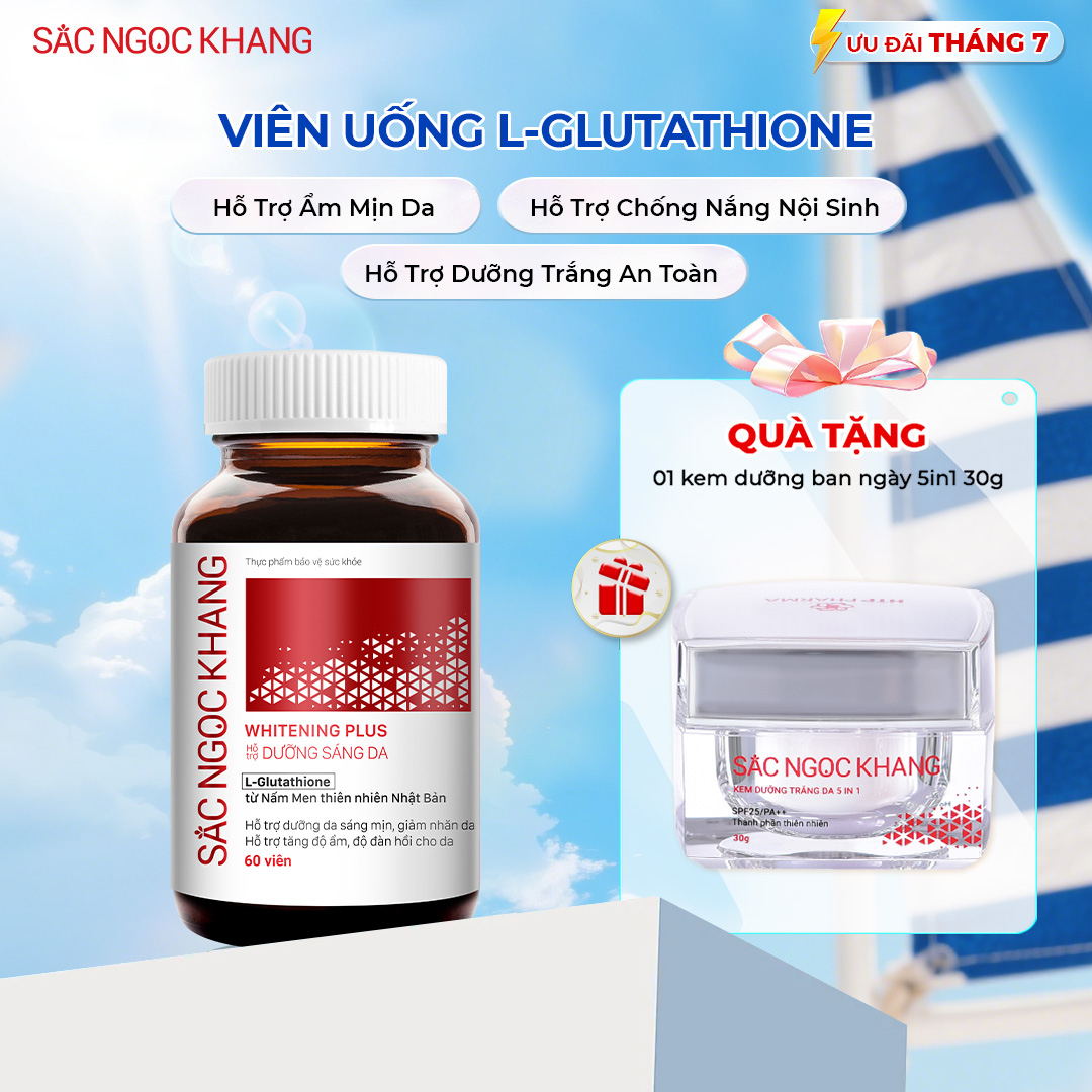 Viên uống Dưỡng trắng SẮC NGỌC KHANG [Hộp 60 viên]