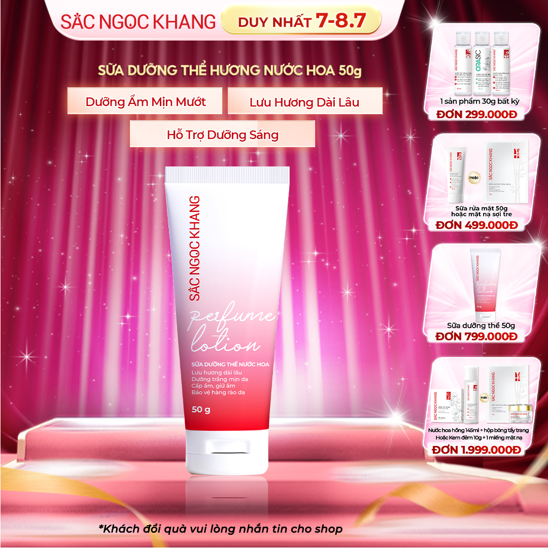 Sữa dưỡng thể hương nước hoa [Tuýp 50g]