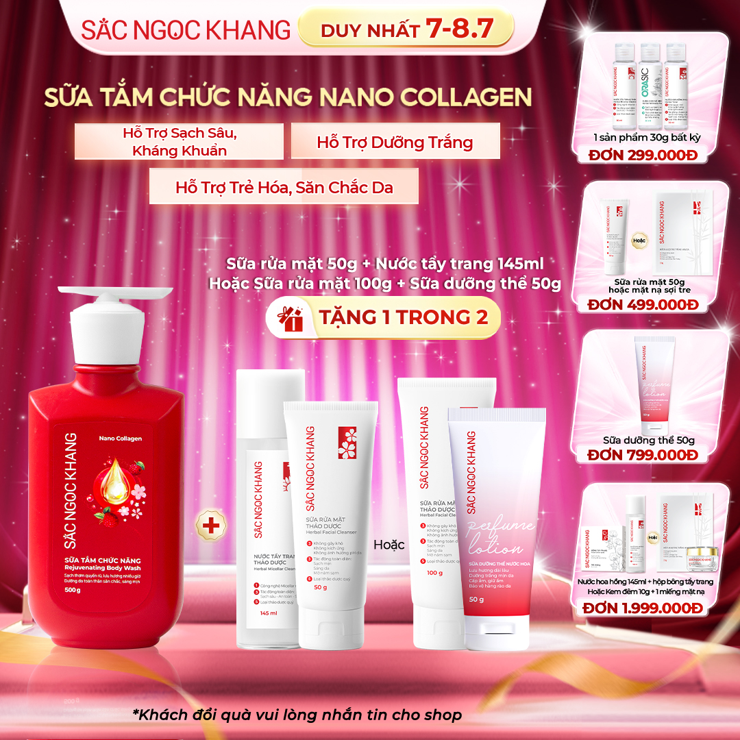 Sữa tắm Nano Collagen [500g] TẶNG 1 trong 2 quà