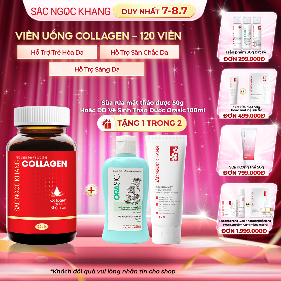 Viên Uống Collagen Dipeptide [120 Viên] TẶNG 1 trong 2 quà