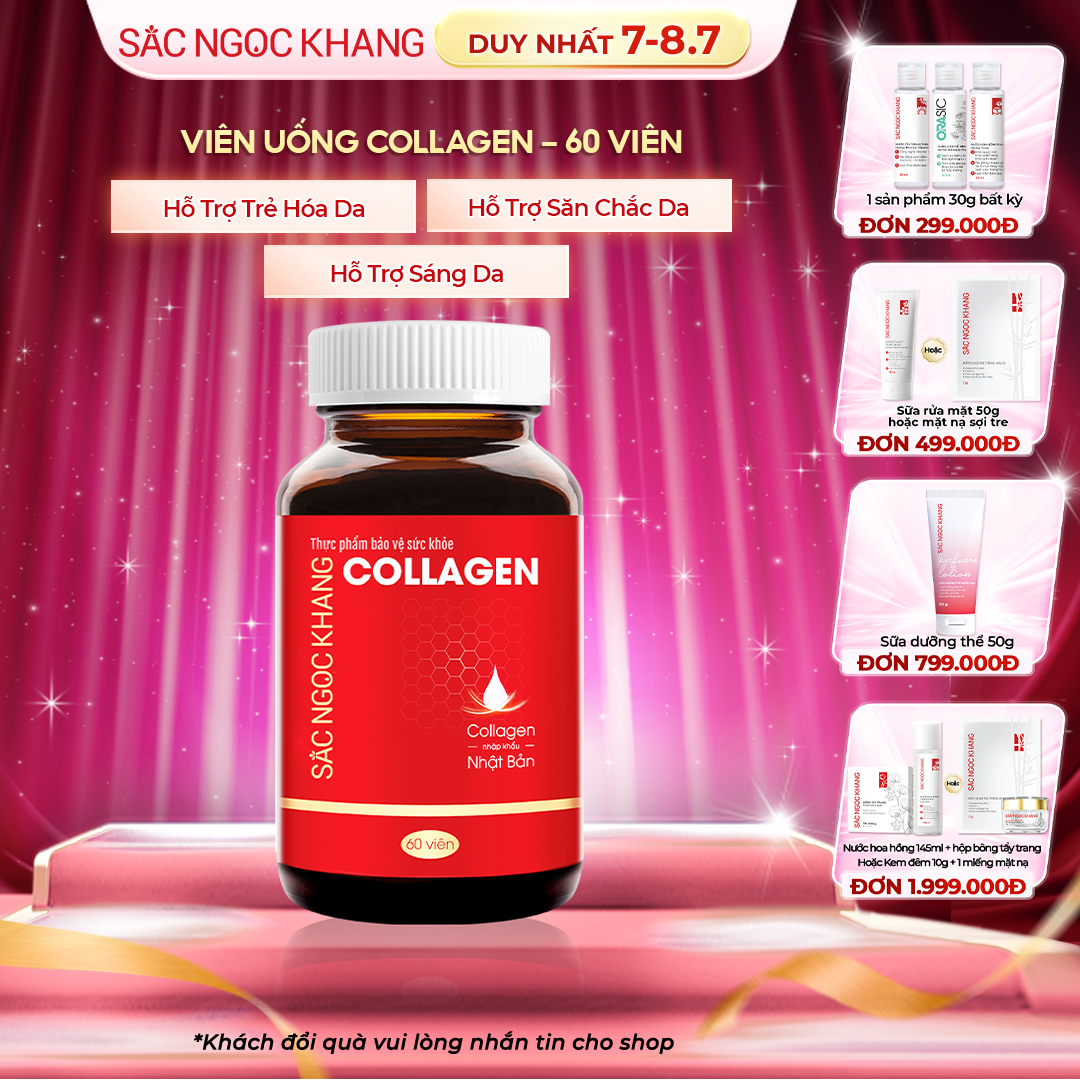 Viên Uống Collagen Dipeptide Sắc Ngọc Khang [Hộp 60 Viên]
