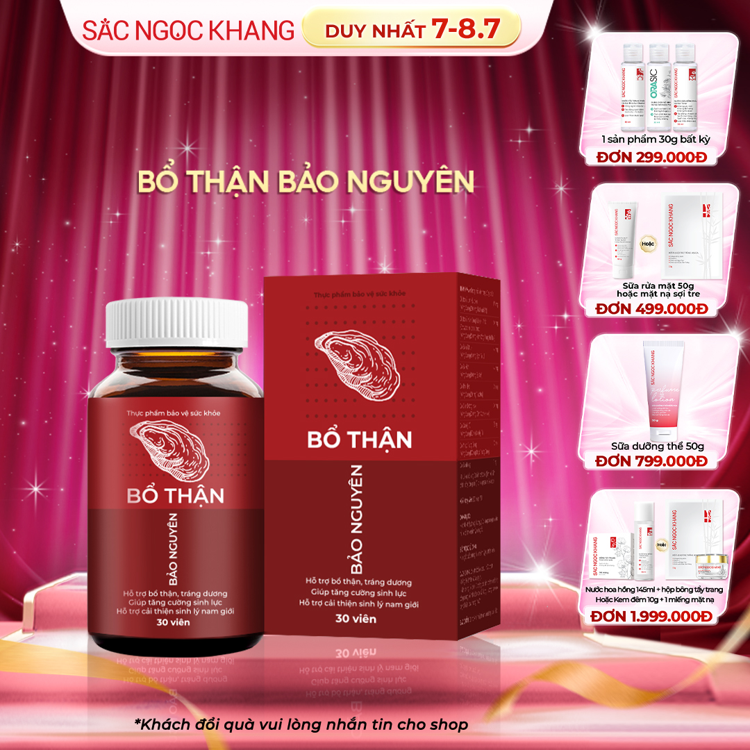 Viên uống Bổ Thận Bảo Nguyên hộp 30 viên