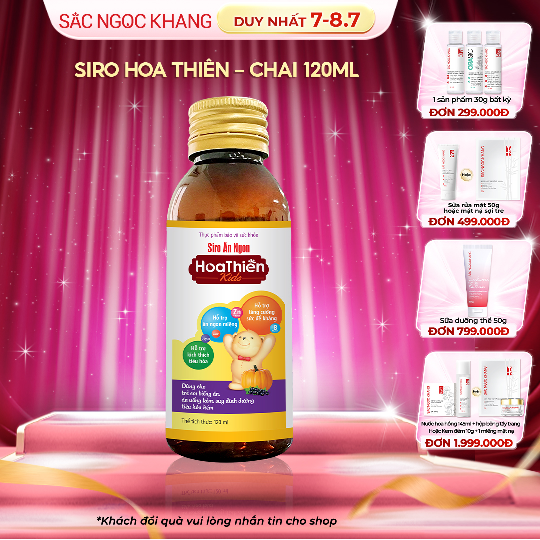 Siro Ăn Ngon Hoa Thiên [Chai 120ml]