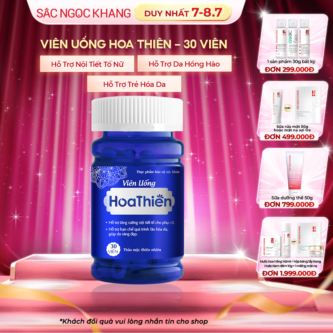 Viên Uống Hoa Thiên [Hộp 30 Viên]