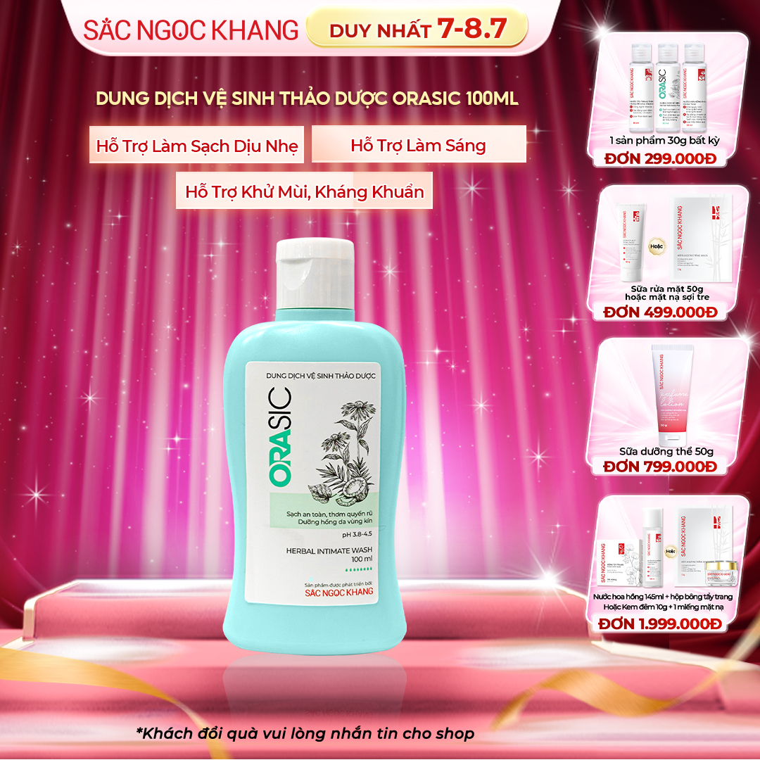Dung Dịch Vệ Sinh Thảo Dược Orasic [Chai 100ml]