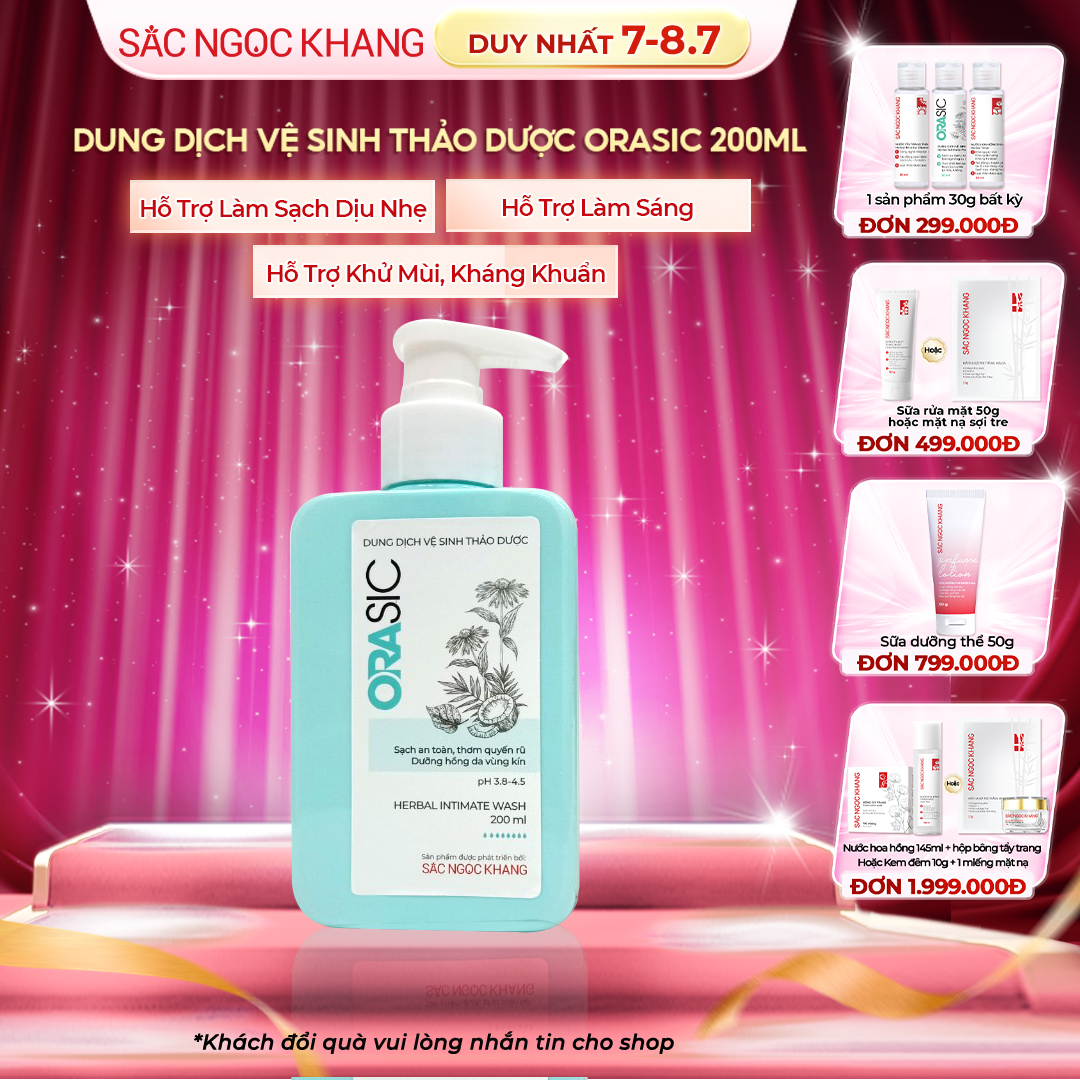 Dung Dịch Vệ Sinh Thảo Dược Orasic [Chai 200ml]