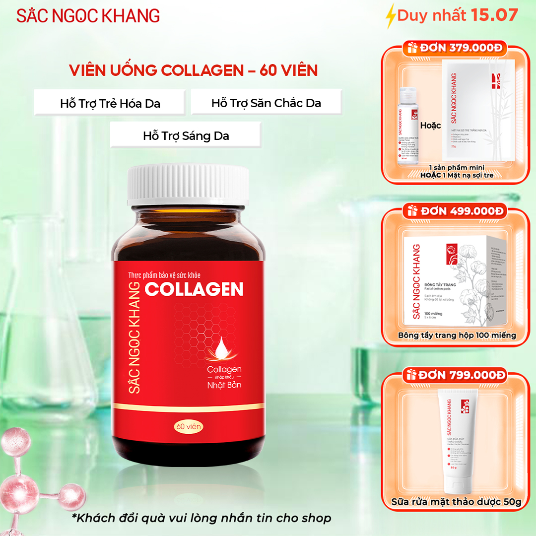Viên Uống Collagen Dipeptide Sắc Ngọc Khang [Hộp 60 Viên]