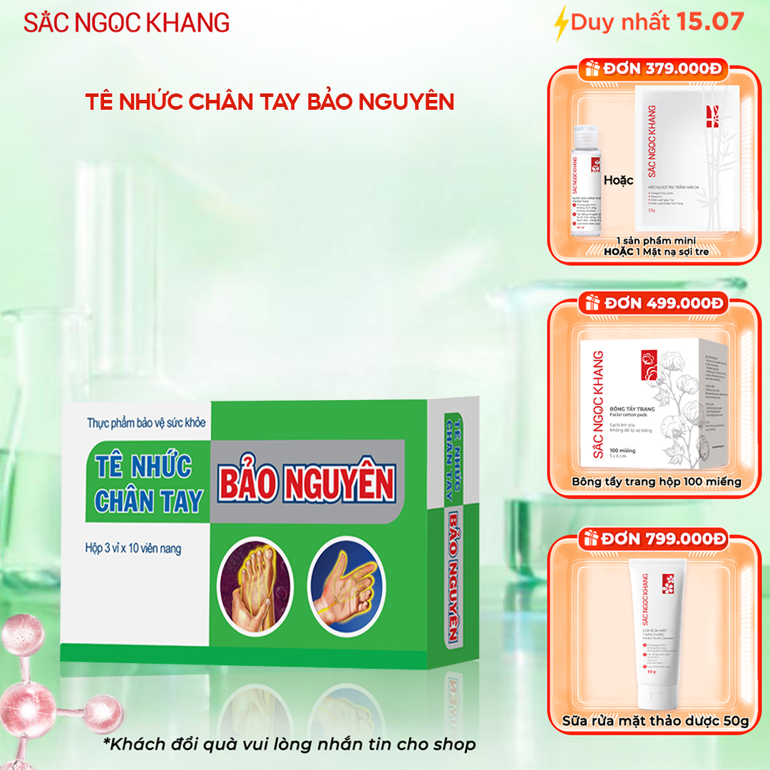 Tê Nhức Chân Tay Bảo Nguyên [Hộp 30 Viên]