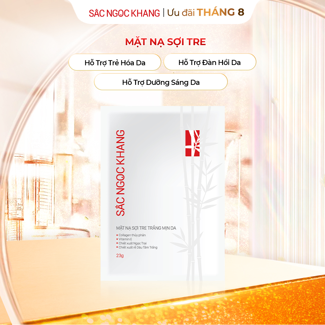 Mặt Nạ Sợi Tre Trắng Mịn Da SẮC NGỌC KHANG