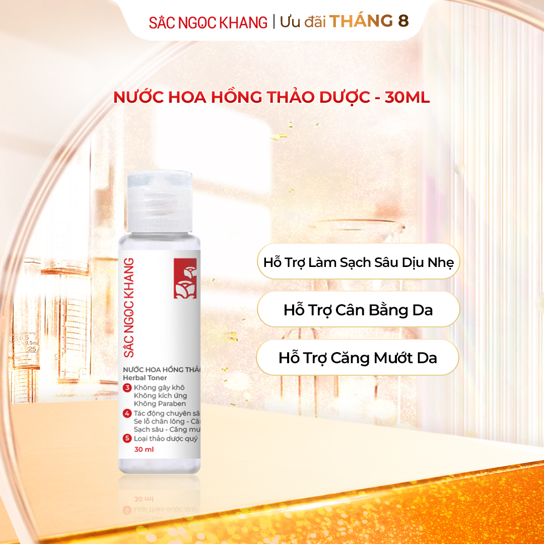 Nước Hoa Hồng Thảo Dược Sắc Ngọc Khang [Chai 30ml]