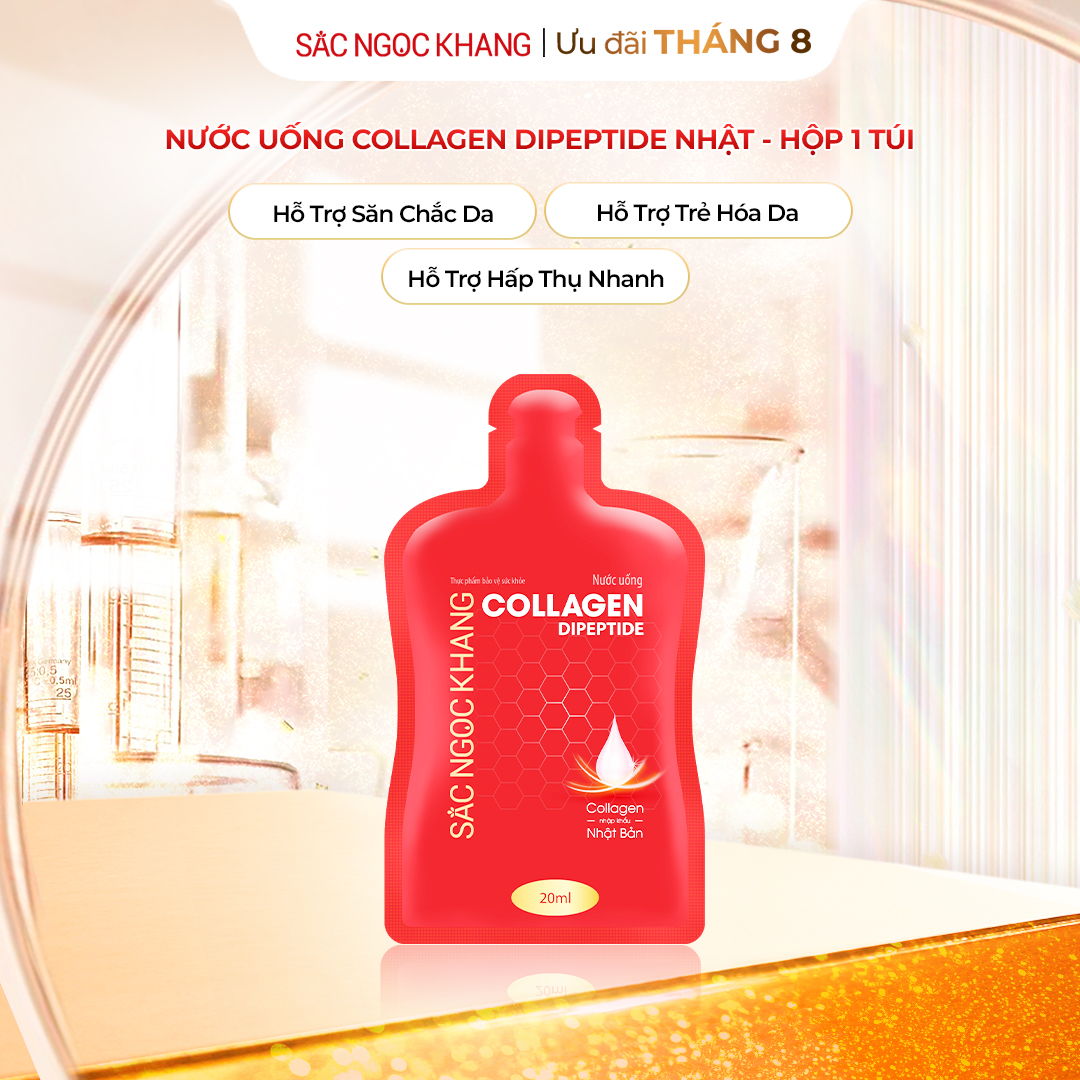 Nước Uống Collagen Dipeptide Sắc Ngọc Khang [Túi 20ml]
