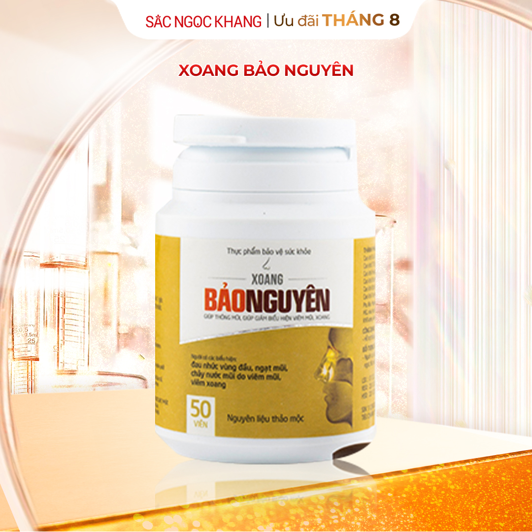 Xoang Bảo Nguyên - Hỗ Trợ Viêm Xoang & Viêm Mũi Dị Ứng [Hộp 50 Viên]