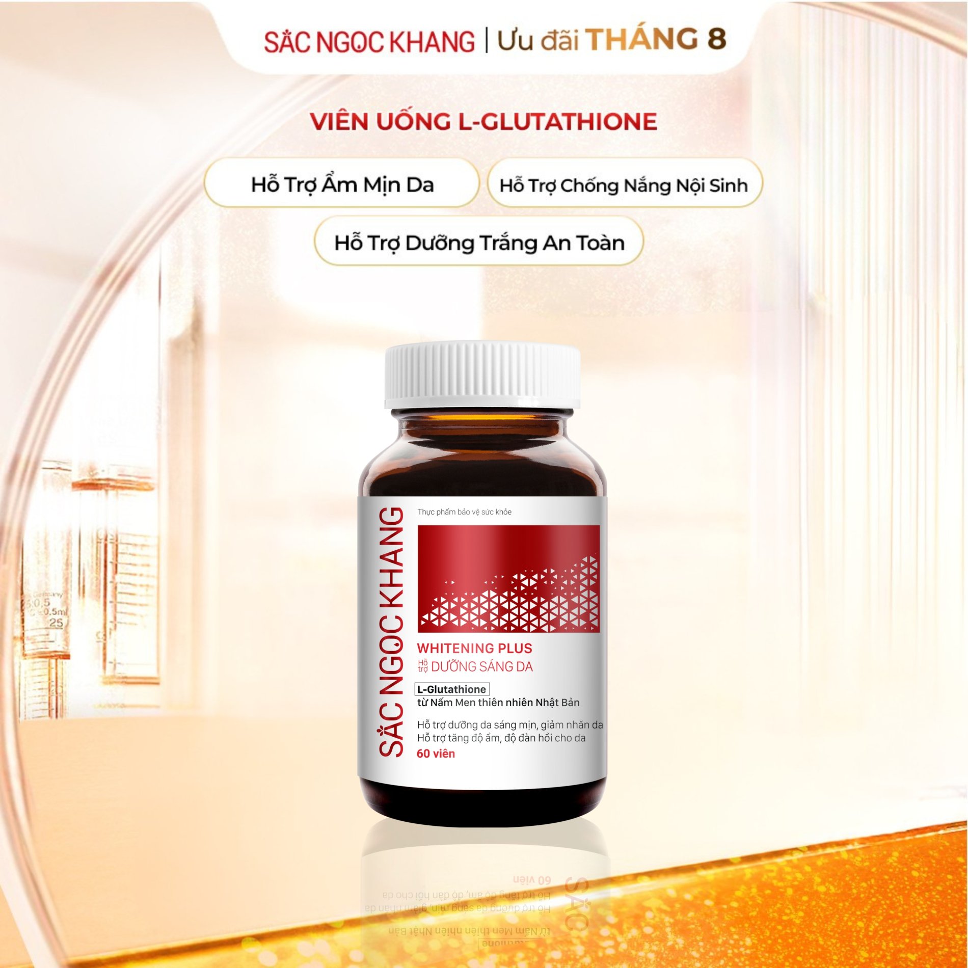 Viên uống Dưỡng trắng SẮC NGỌC KHANG [Hộp 60 viên]