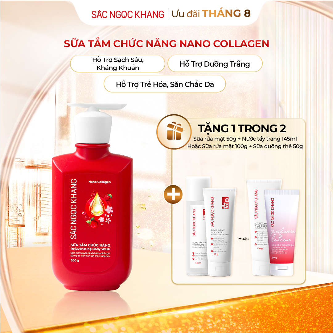 Sữa tắm Nano Collagen [500g] TẶNG 1 trong 2 quà
