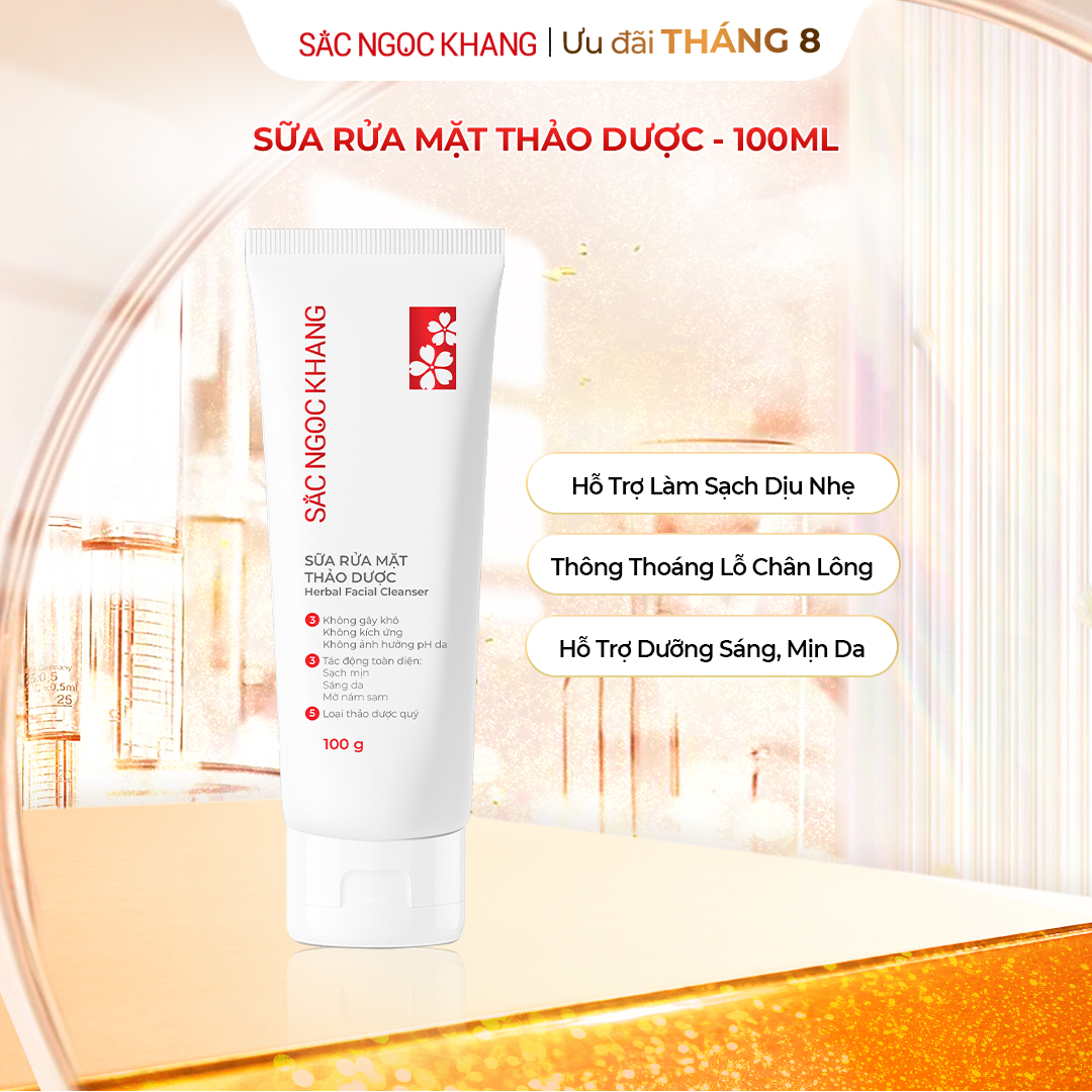 Sữa rửa mặt Thảo Dược Sắc Ngọc Khang [100g]