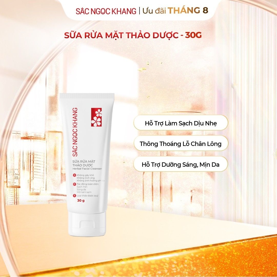 Sữa rửa mặt Thảo Dược Sắc Ngọc Khang [30g]